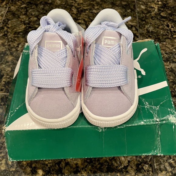 Puma suede halogen blue kids shoes - Picture 6 of 6